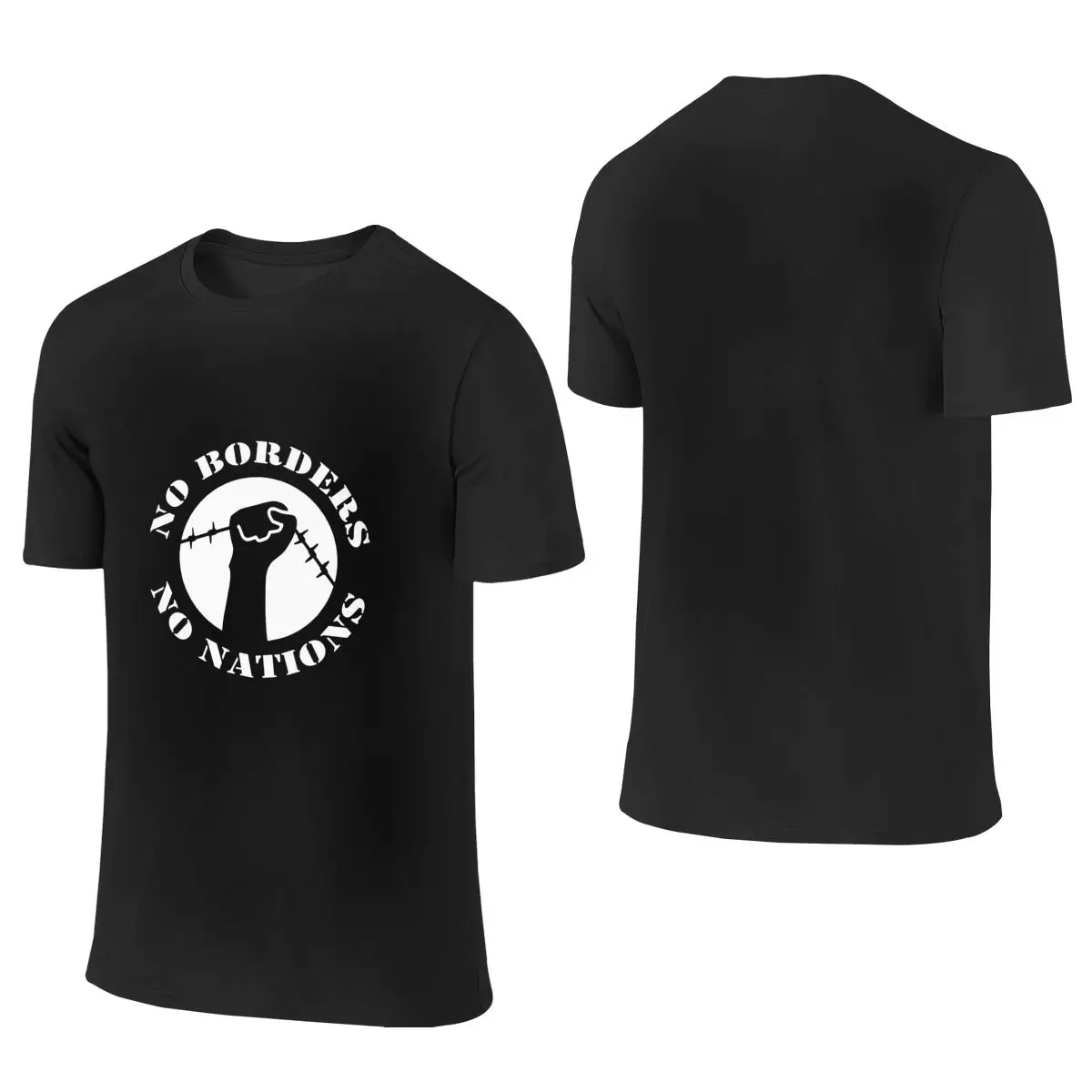 Футболка с принтом анархии и анархиста хлопковая в стиле хип-хоп