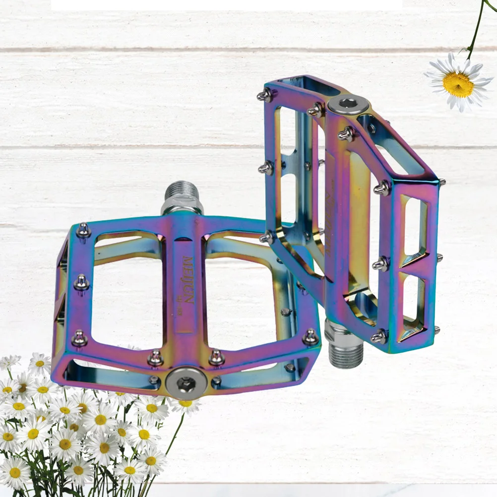 

1 Pair of Pedal Aluminum Alloy Flat Pedal Platform Pedal for Mountain Bike Road Bike