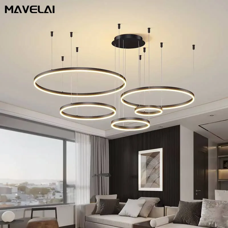

MAVELAI Потолочная люстра LED круглое кольцо 3 цвета
