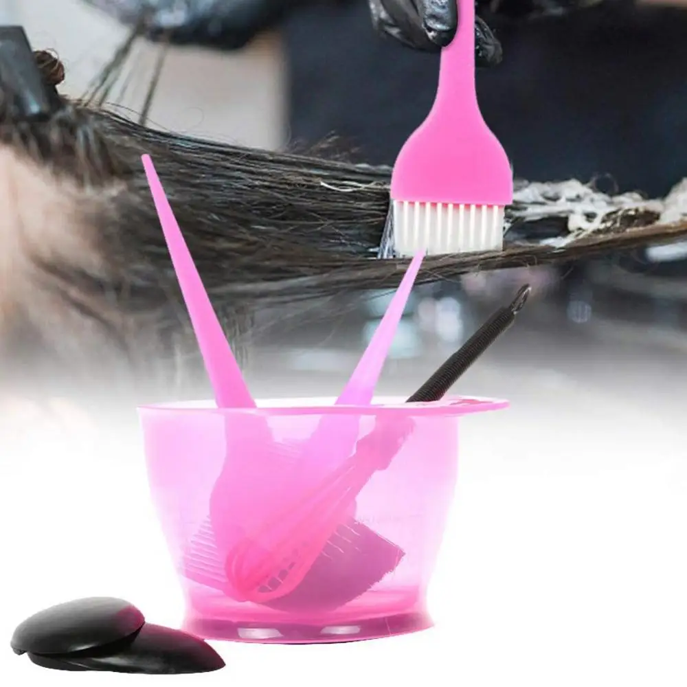 

Comb Hot 5Pcs Professional Hair Coloring Dyeing Brush Ear Cover Mixing Bowl Tool Kit