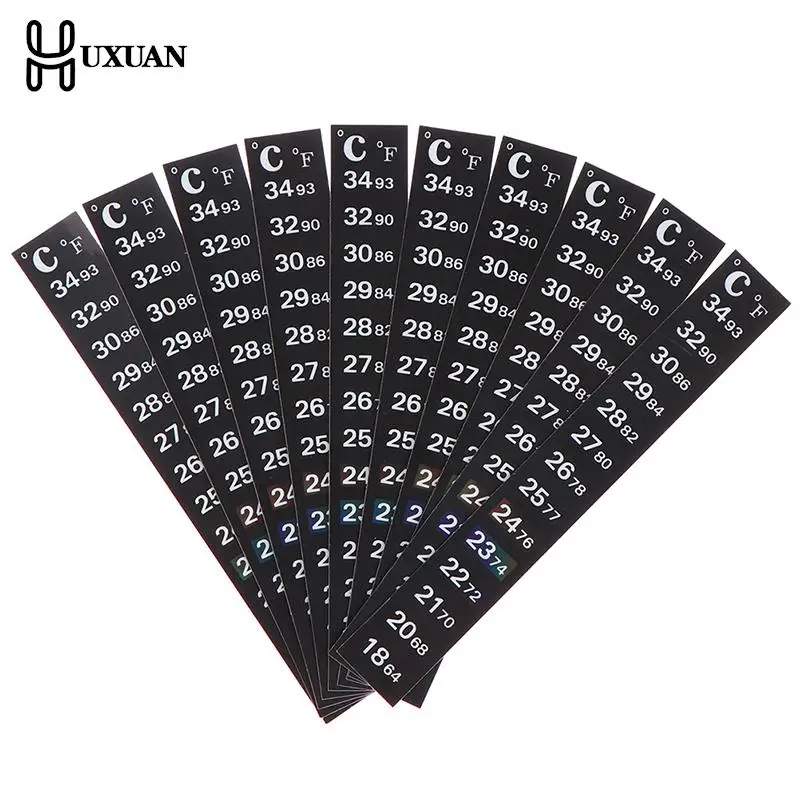 

5pcs Stick-on Digital Aquarium Fish Tank Fridge Thermometer Sticker Measurement Stickers Temperature Control Tools Products