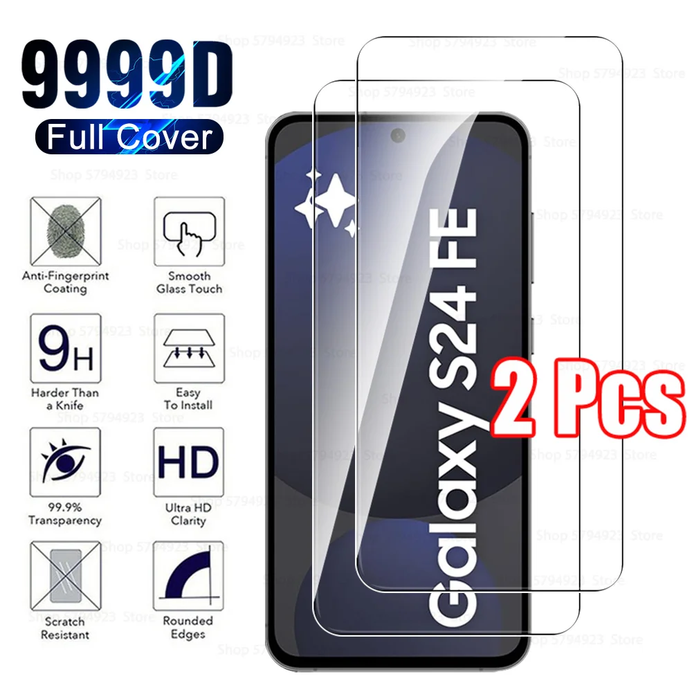 2 шт. для Samsung Galaxy S24FE SamsunS24FE полное покрытие защитная пленка экрана телефона S 24 FE