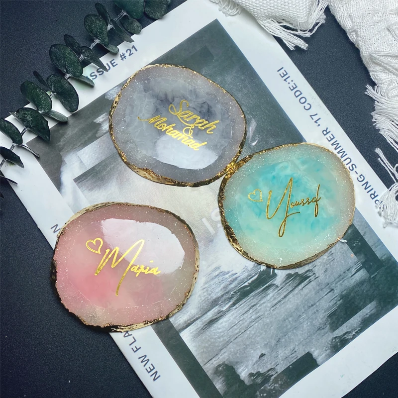 

Personalized Resin Jewelry Display Plate Custom Ring Earrings Wedding Bridesmaid Gift for guests Hen Party Bride Decoration Gift