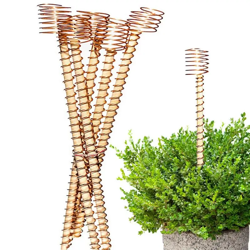 Gardening Cable Oblate Copper Coil Wire With 6 Stake For Flower Beds Gardens