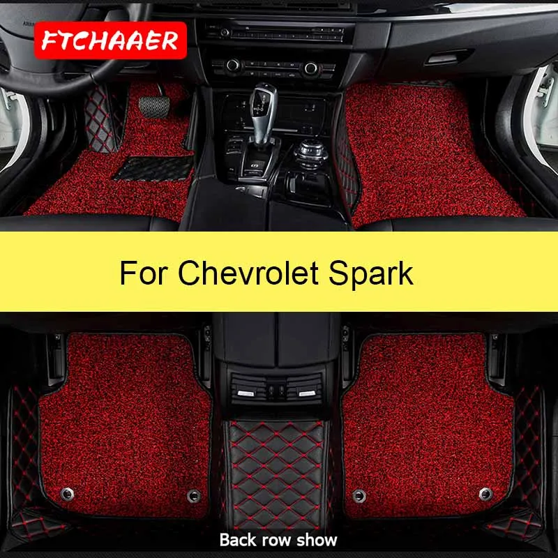 

FTCHAAER автомобильные напольные коврики для Chevrolet Spark Foot Coche, аксессуары, коврики
