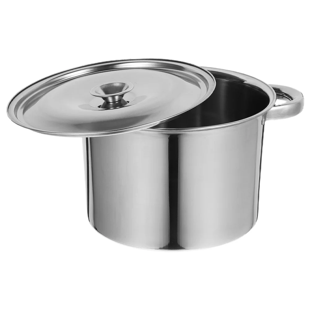 Covered Stockpot With Lid Porridge Bucket Deep Fryer Pans Multifunctional Kitchen Cookware Induction Soup Boiling Saucepan Milk