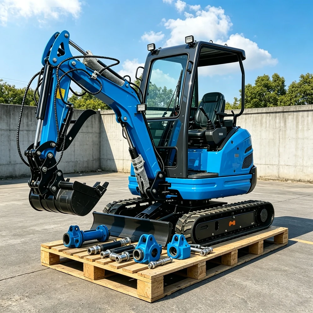 Фото Мини-экскаватор Yanmar 0,8 тонны, компактный, с сертификатом CE и траншеекопателем для строительства, дома, сада, экскаваторные инструменты. №5