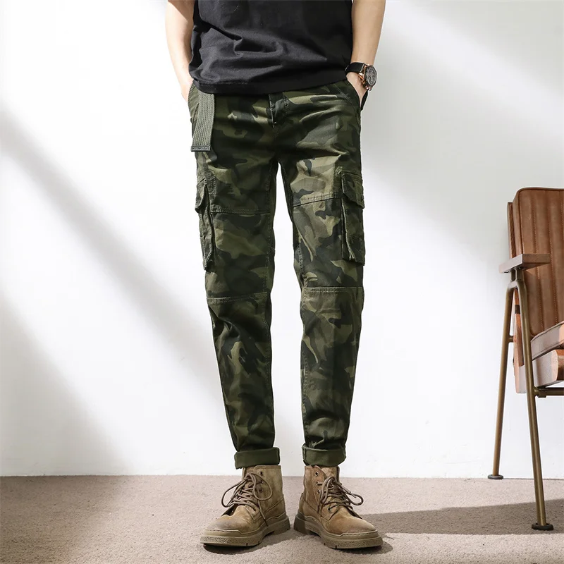 

Men's Clothing Summer Safari Style Baggy Hip Hop Ribbon Fashion Techwear Joggers Male Trousers Streetwear Casual Cargo Pants Men