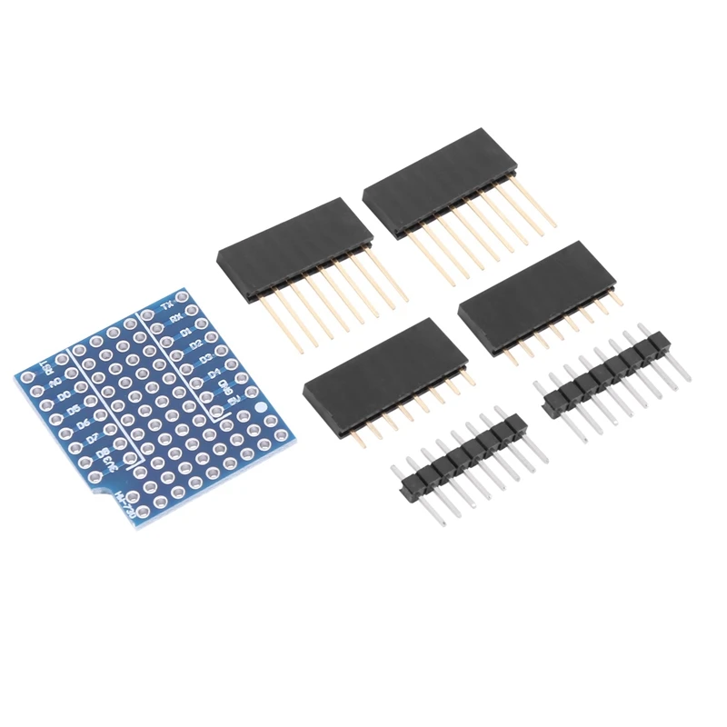 

Protoboard Shield For Wemos D1 Mini Double Sided Perf Board Compatible