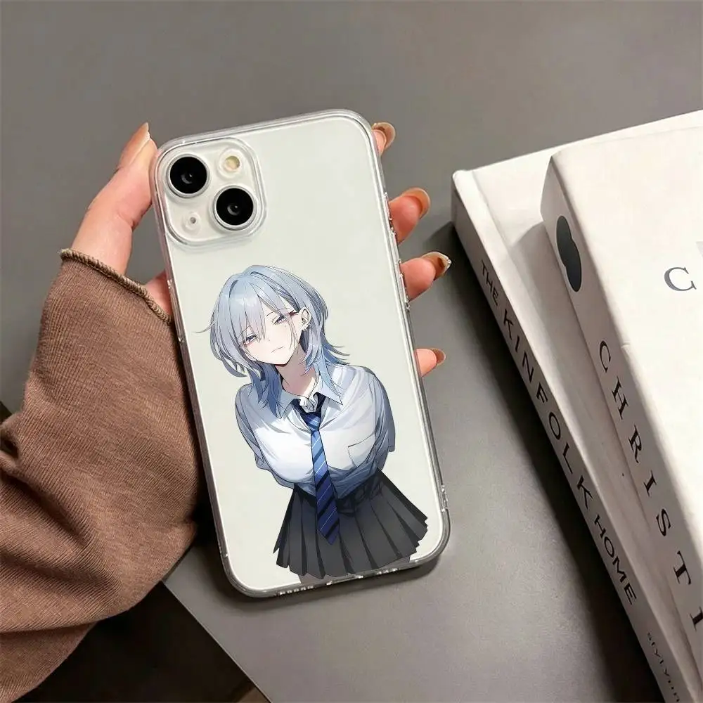 Фото Чехол для телефона Haimiya-senpai wa Kowakute Kawaii Manga для iPhone 17, 16, 15, 14, 13, 12, 11 Plus, Pro Max, мягкий прозрачный чехол №2