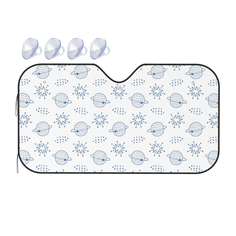 

Outer Space Childish Car Windshield Sun Shade Cover Front Water Sunlight Snow Cover Universal