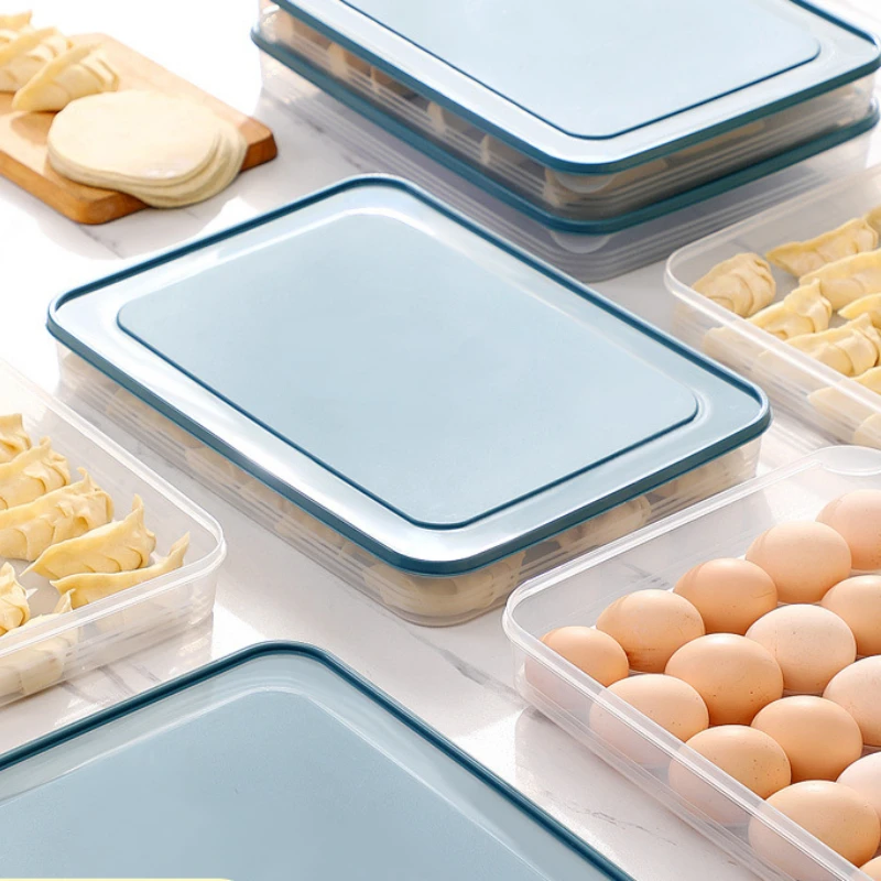 

Household Dumpling Box Food Grade Refrigerator Special Sealed Fresh-keeping Egg Box Wonton Quick-frozen Food Storage Box
