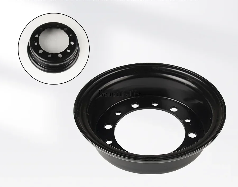 Диск заднего колеса вилочного погрузчика 5 00-10 утолщенный обод 6 мм с шинами 650-10.