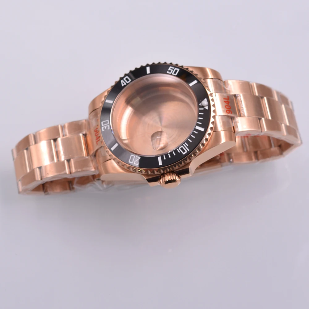 Фото 40 мм подходит для NH35 NH36 ETA 2824 2836 PT5000 ST2130Miyota 8205 8215 821A Механизм SUB GMT Корпус для часов №2