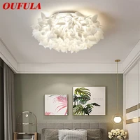 oufula nordic ceiling lamp dimming modern led creative romantic decorative fixtures for dining room bedroom