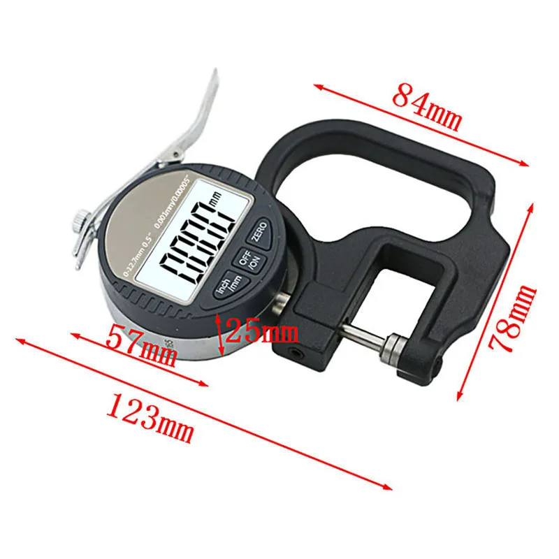 0.001mm Electronic Thickness Gauge 10mm Digital Micrometer Thickness Meter Micrometro Thickness Tester with RS232 Data Output images - 6