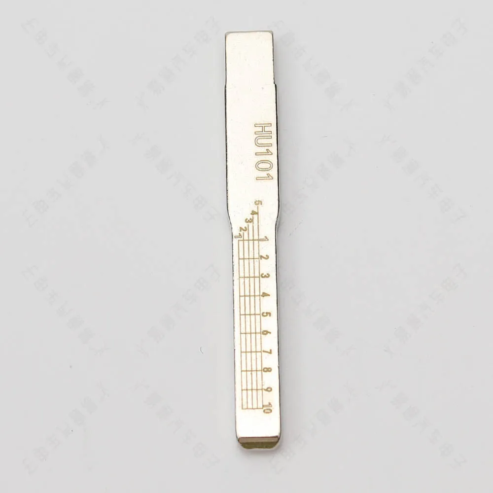 10PCS/LOT HU101 Engraved Line Key Blade For Ford Focus Fiesta Mondeo Volvo Jaguar Scale Shearing Teeth Cutting Blank 2 IN 1 - купить по