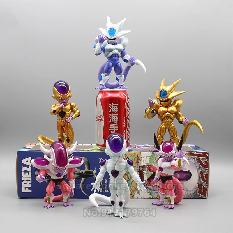 Frieza First Second Third Form Figures Mini Q Version Freezer Coora Dbz Figurine Pvc Model Doll