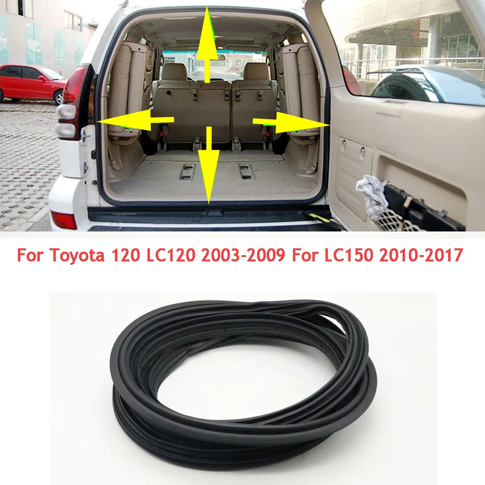 

Для Toyota Land Cruiser Prado 120 LC120 2003-2009 для LC150 2010-2017 автомобиля черный резиновый задний багажник уплотнительная лента герметик