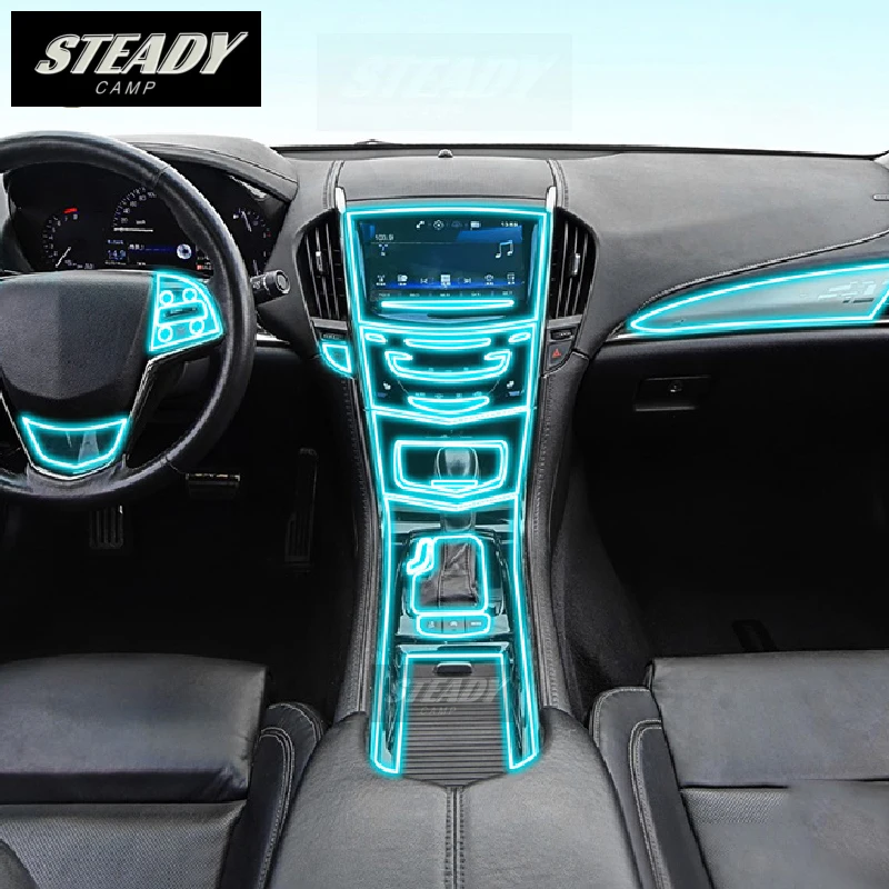 Защитная пленка для салона автомобиля Cadillac ATS 2014-2022 2023 прозрачная самоклеящаяся