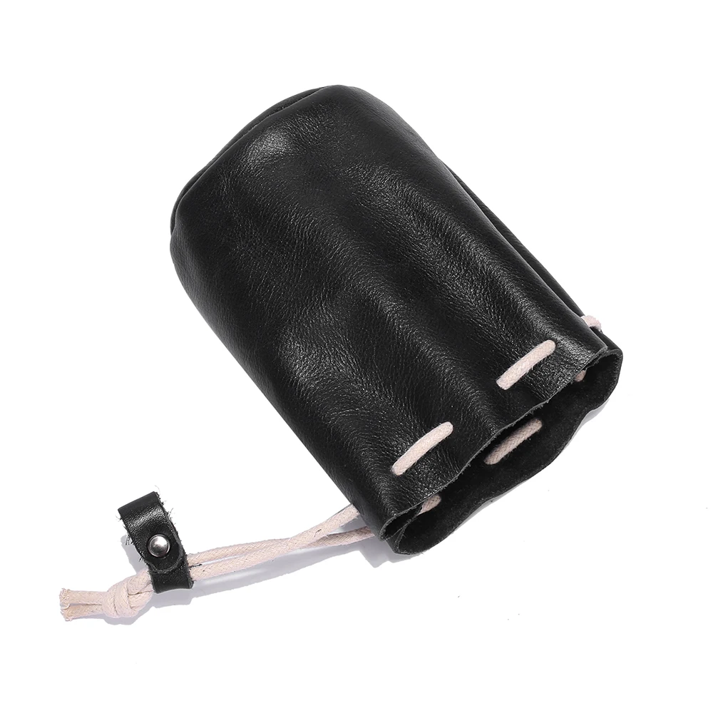 Japanese Creative Zero Wallet Women's Vintage Oil Wax Cowhide Multifunctional Small Coin Lipstick Storage Cute Headphone Bag