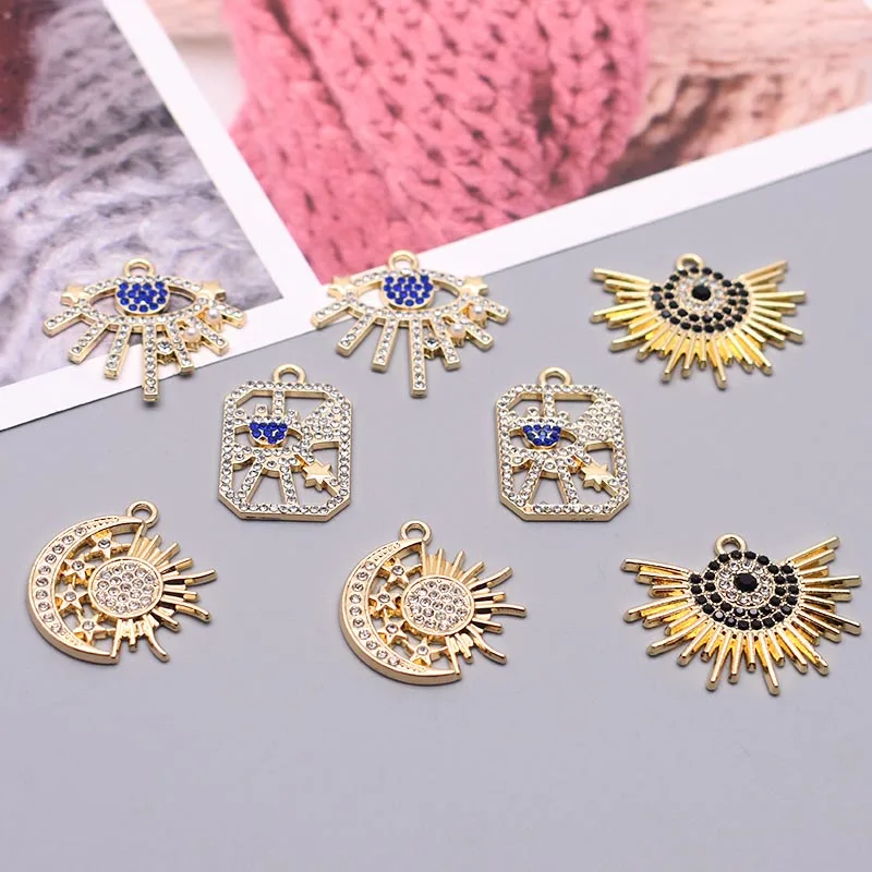 5 шт. подвеска в виде голубого глаза для изготовления ювелирных изделий