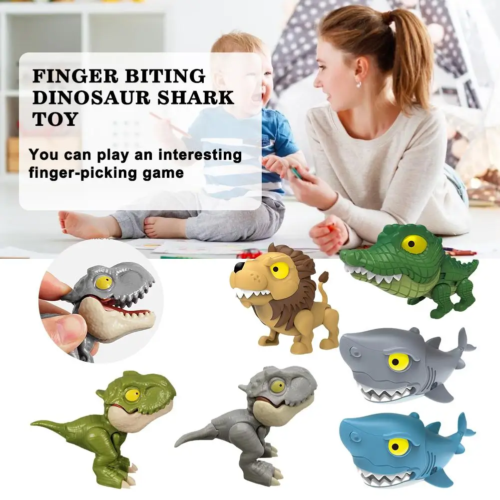 

Игрушки в виде льва и акулы на палец, детские смешные мини-игрушки с животными, развивающая игрушка, ранняя модель динозавра U1m6