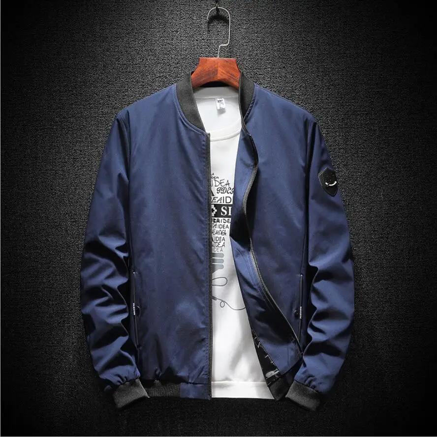 

2023HOT Free ShippingSpring New Brand Men's Jackets Thin Solid Coats Male Casual Slim Stand Collar Bomber Jacket Men Overcoat