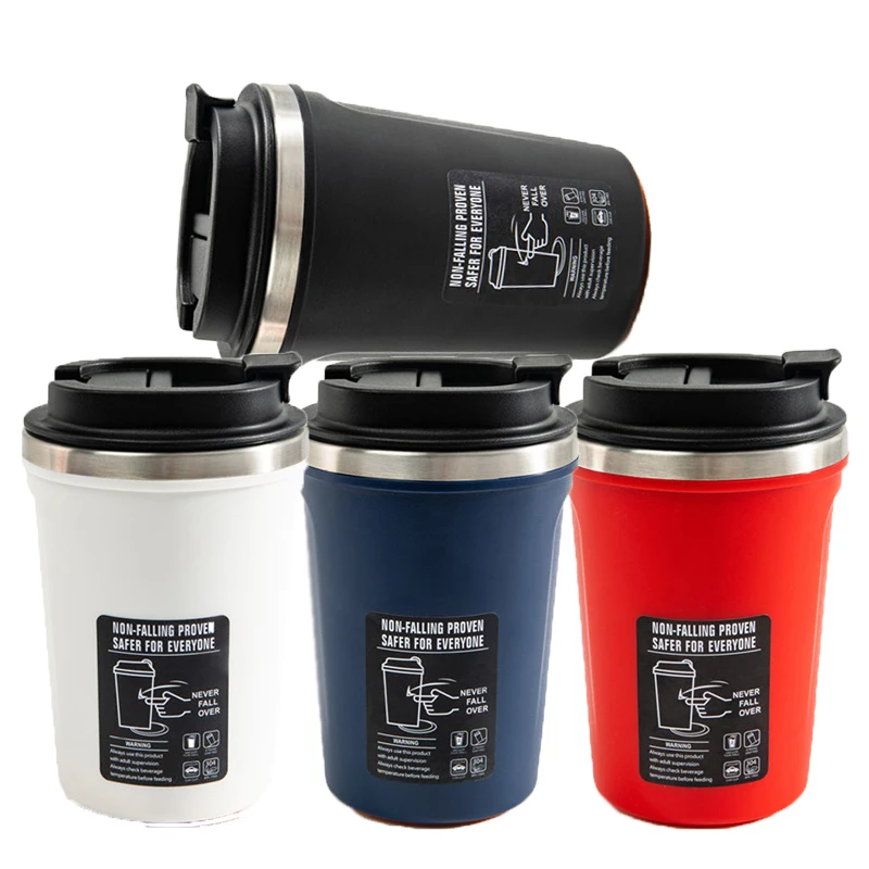 

520ML Stainless Steel Suction Cup Never Fall Over SPIDER CUP Coffee Bottle With Sucker Anti-fall Down Cup Double Layers With Cap