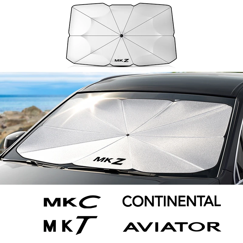 

For Lincoln Car heat insulation sunscreen AVIATOR Continental Navigator MKZ MKT MKC MKS MKX Windshield UV Sun Shade Umbrella