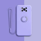 Роскошный Магнитный силиконовый чехол для Xiaomi POCO X3 Pro NFC F3 Redmi Note 10 9 Pro Max 9S 10S 11T 10T, чехлы для телефонов с кольцом-держателем