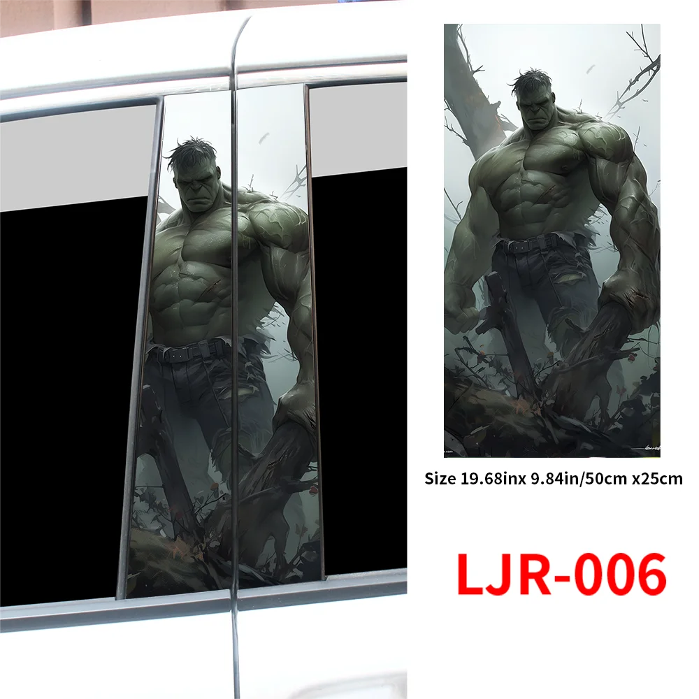 

Автомобильные наклейки Hulk, авто, B-столб, водонепроницаемые декоративные покрытия, царапины, «сделай сам», автомобильные двери, столб, солнцезащитный, виниловые наклейки, аксессуары