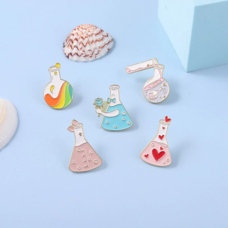 

Science Stuff Enamel Pin Chemical Mathematical Instrument Model Custom Brooches Accessories Backpack Gift for Science Lover