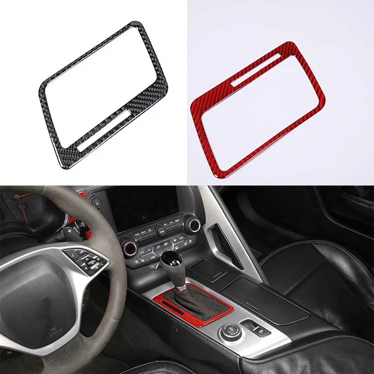 Наклейки для индикатора передачи 14-19 Corvette C7 из настоящего углеродного волокна