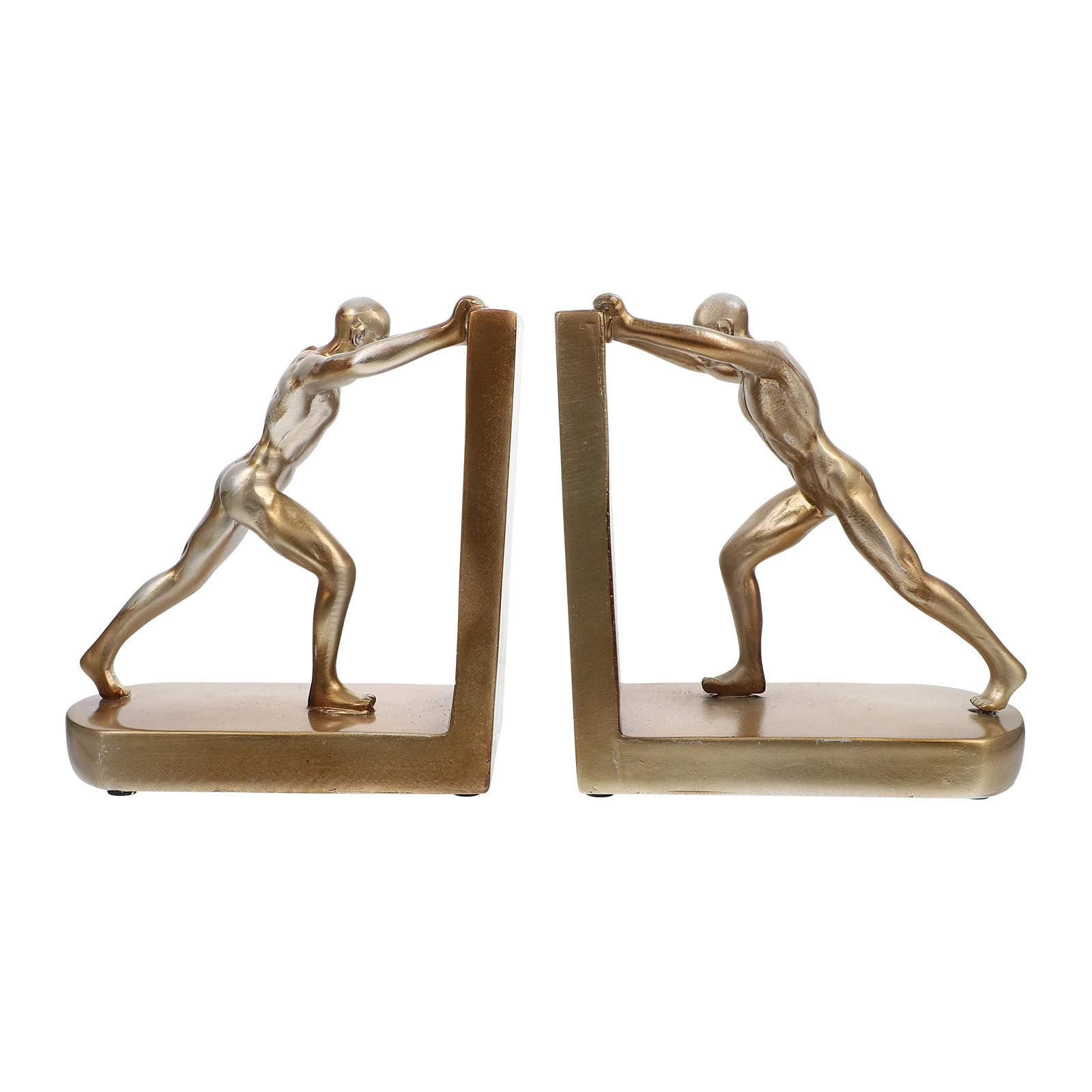 

2Pcs Office Unique Creative Durable Decorative Study Resin Crafts Home Decors Non-skid Bookends