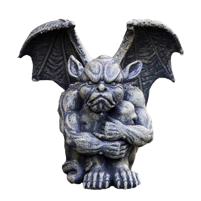 

Winged Gargoyle Statue Guardian Evil Sculpture Halloween Resin Ornament