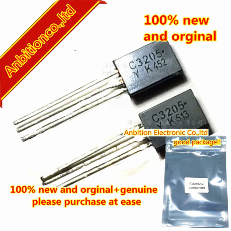

10 шт., новинка 100%, оригинальная Φ C3205 Y KTC3205-Y MOS NPN Silicon, универсальный транзистор TO-92L