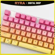 

RYRA PBT 104 Keycaps Dip-Dye Word Transparent Keycaps Game Translucent Keycap Gradual Change For Mechanical Keyboard Keyboards