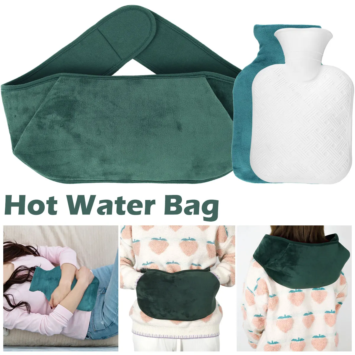 

3 шт., Портативная сумка для горячей воды, 1000 мл