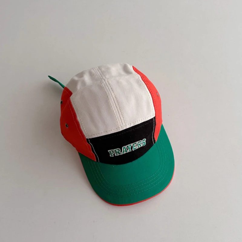 

Модная детская бейсболка с 5 панелями, Кепка-Снэпбэк для мальчиков и девочек, солнцезащитная Кепка, Корейская Кепка с надписью для детей, кепка для водителя, Детские аксессуары