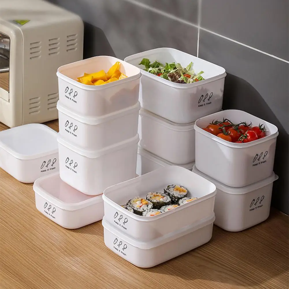 

Sealed Storage Box with Lid PP Snack Vegetable Fruit Storage Container for Kitchen
