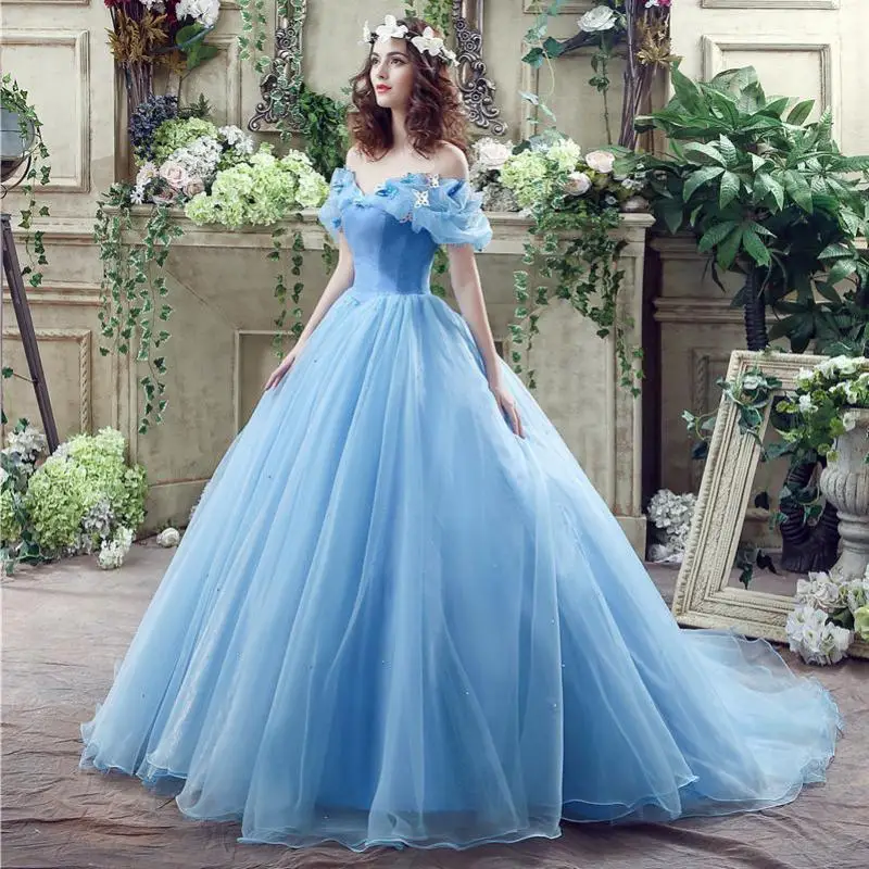 

YUDX Dresses Dress Sleeveless Polyester Simple Floral Tulle Yes Quinceanera Dresses Wedding Dress Real