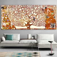 gatyztory 60x120cm frame diy painting by numbers klimt tree of life painting acrylic paint by numbers large size for living room