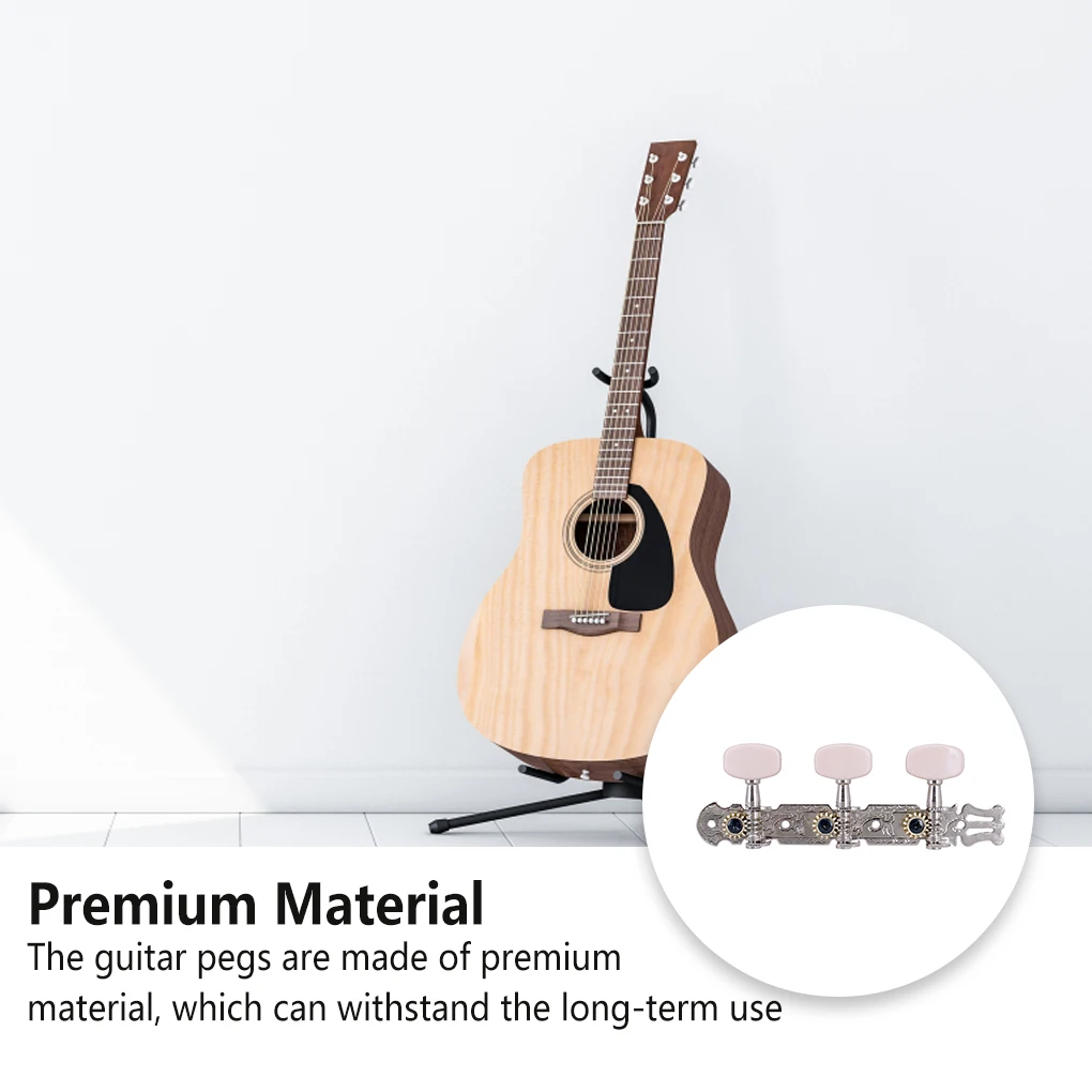 

6 шт., колышки для гитарного тюнера, аксессуары, запчасти для музыкальных инструментов, универсальные струны, регулировка металлических гитар, тюнер, колышек для замены