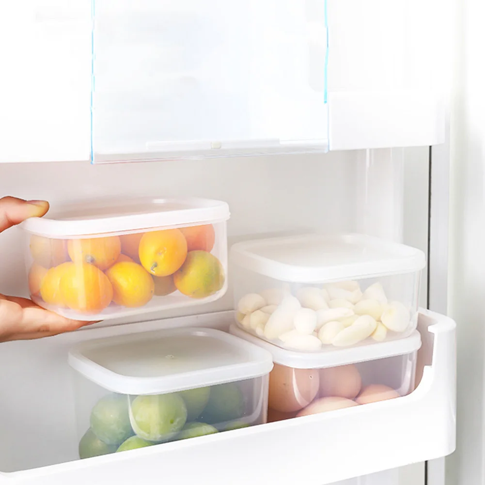 

Food Fruit Storage Box Portable Compartment Refrigerator Freezer Organizers Sub-Packed Meat Onion Ginger Clear Crisper