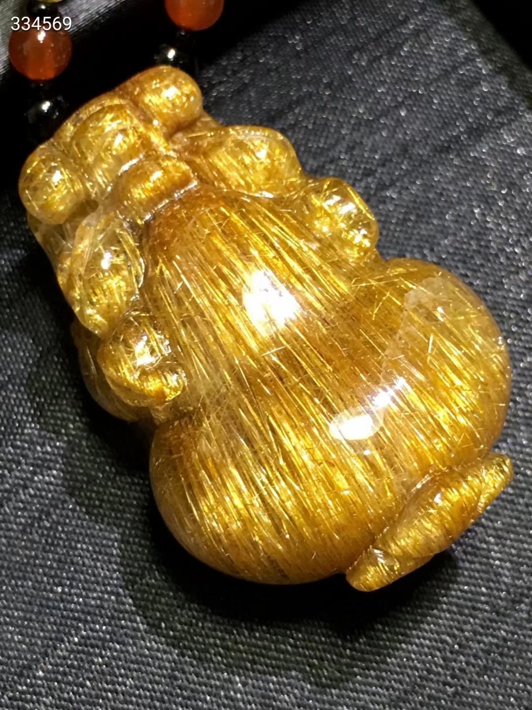 

Natural Copper Rutilated Quartz Pi Xiu Pendant Copper Rutilated 40.27.18mm Necklace Jewelry Women Men Brazil AAAAAAA