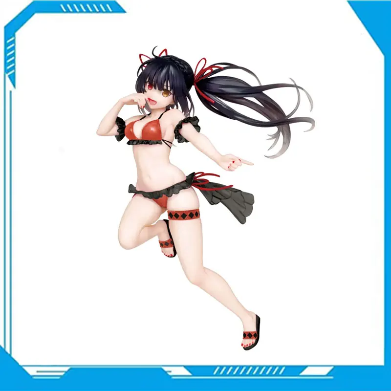 

TAITO Coreful Figures DATE A LIVE Tokisaki Kurumi Swimwear Sunshine Girl Action Figures Collectible Model Toys Original