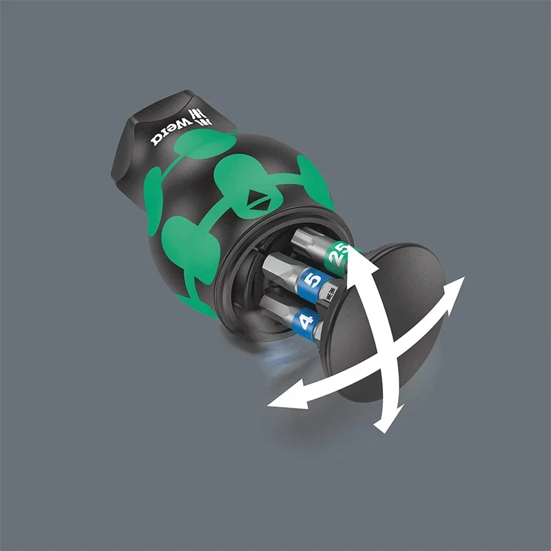 WERA Kraftform Kompakt Stubby Magazine Отвертка 6 шт. компактная конструкция для работы на плотной