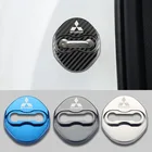 Автомобильный Стайлинг, чехлы на дверные замки автомобиля stikcer, чехол для Mitsubishi Ralliart Lancer Outlander Pajero Asx, автомобильный Стайлинг 4 шт.лот