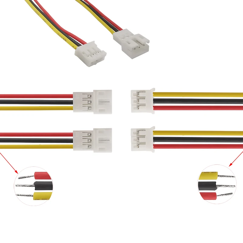 2/5/10 пар 26AWG Micro JST PH2.0mm 2-6 контактов штекер гнездовой разъем провод коннектор 20 см PH